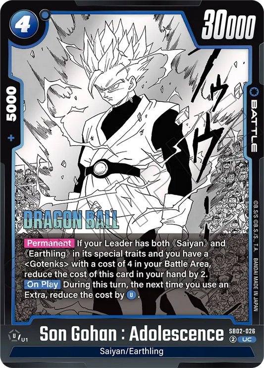 Son Gohan : Adolescence (Battle) (SB02-026) (UC)