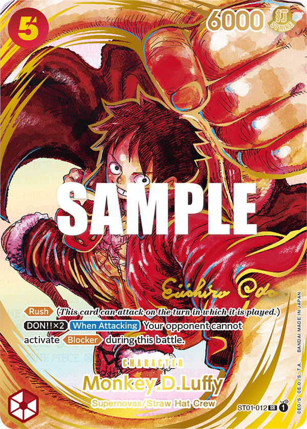 Monkey D Luffy (Character) (ST01-012) (SP) (Signature)