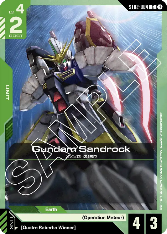 Gundam Sandrock (Unit) (ST02-004) (C)