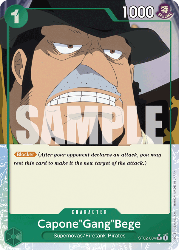 Capone Gang Bege (Character) (ST02-004) (PRB01 Reprint) (C) (Boarder Break)