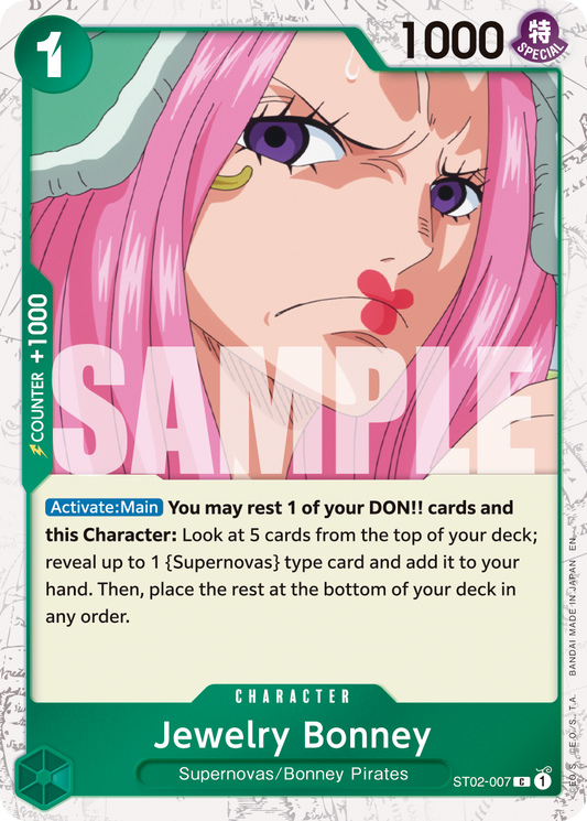 Jewelry Bonney (Character) (ST02-007) (C) (FOIL) (PRB02)