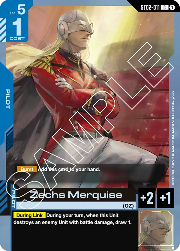 Zechs Merquise (Pilot) (ST02-011) (C)