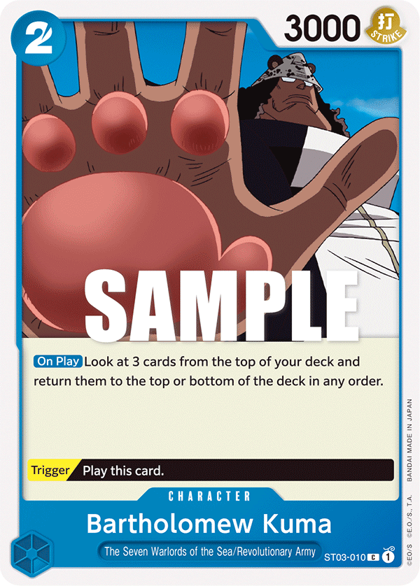 Bartholomew Kuma (Character) (ST03-010) (C)
