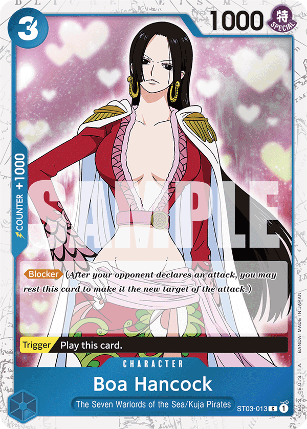Boa Hancock (Character) (ST03-013) (PRB01 Reprint) (C) (Jolly Roger Stamp)