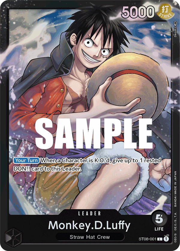 Monkey D Luffy (Leader) (ST08-001) (L)