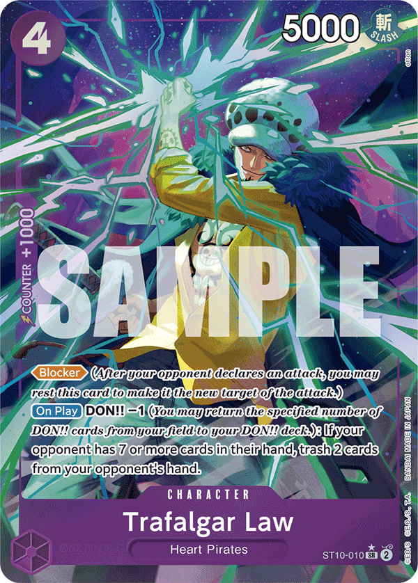 Trafalgar Law (Character) (ST10-010) (PRB01 Reprint) (SR) (Alternate Art)