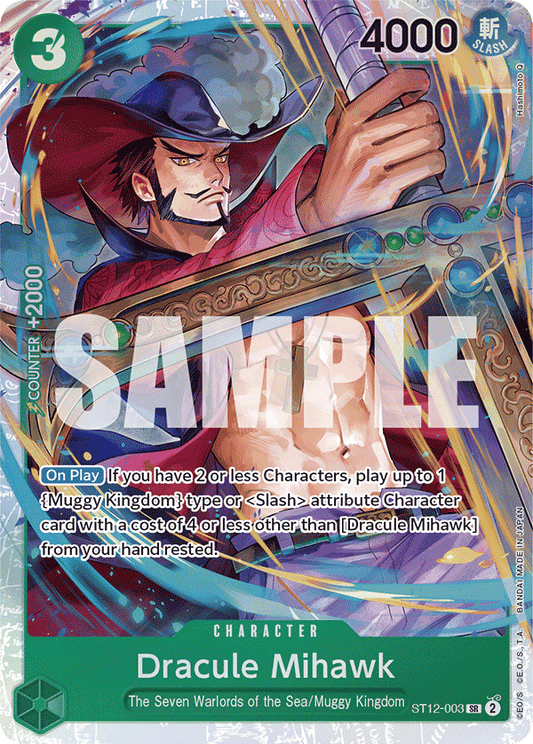 Dracule Mihawk (Character) (ST12-003) (SR)