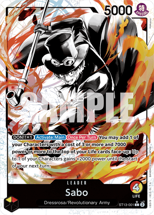 Sabo (Leader) (ST13-001) (L) (Alternate Art)