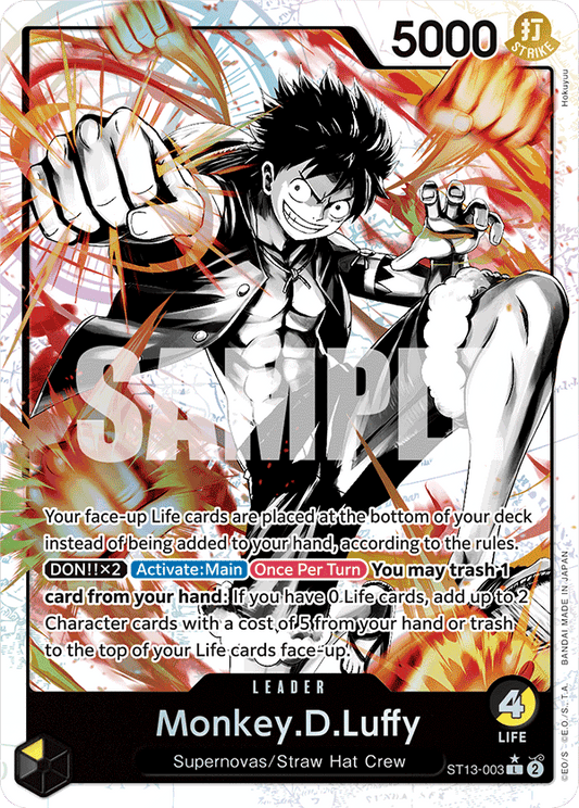 Monkey D Luffy (Leader) (ST13-003) (L) (Alternate Art)