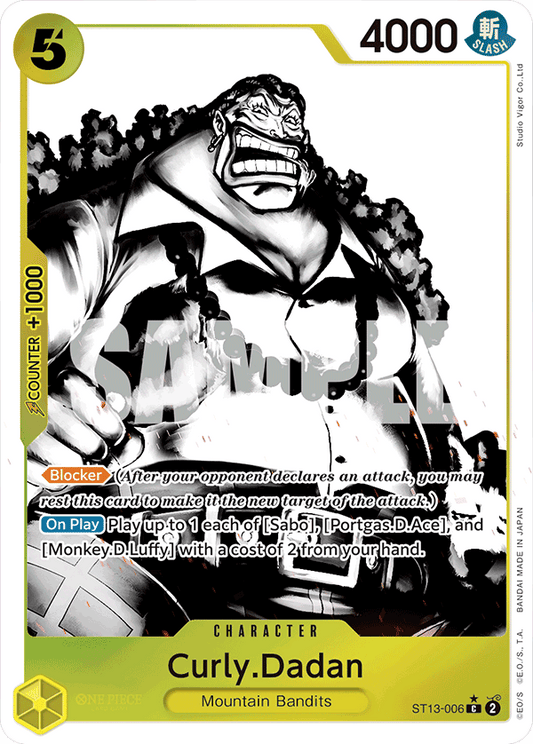 Curly Dadan (Character) (ST13-006) (C) (Alternate Art)