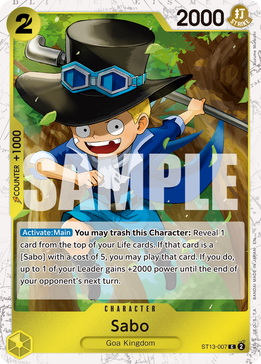 Sabo (Character) (ST13-007) (C) (Pirate FOIL) (PRB02)