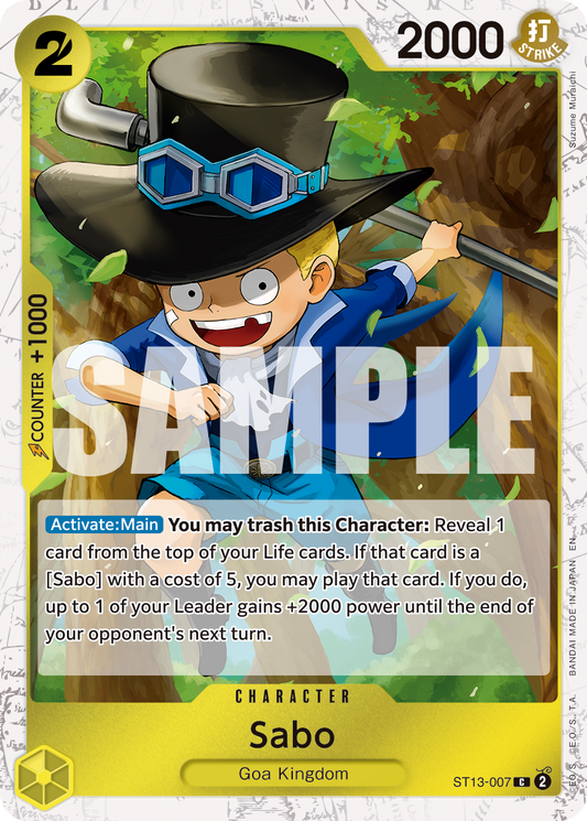 Sabo (Character) (ST13-007) (C) (Pirate FOIL) (PRB02)