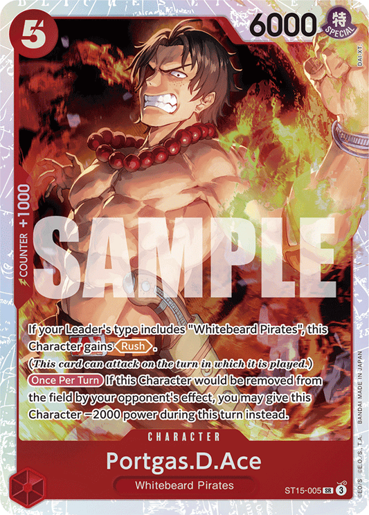 Portgas D Ace (Character) (ST15-005) (SR)