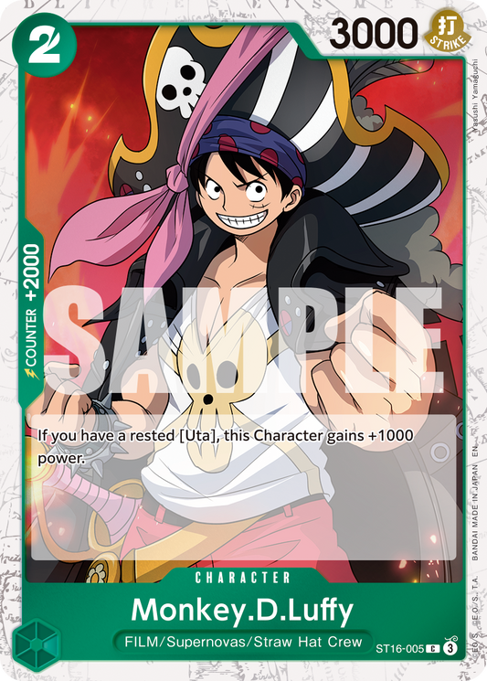 Monkey D Luffy (Character) (ST16-005) (C) (FOIL) (PRB02)