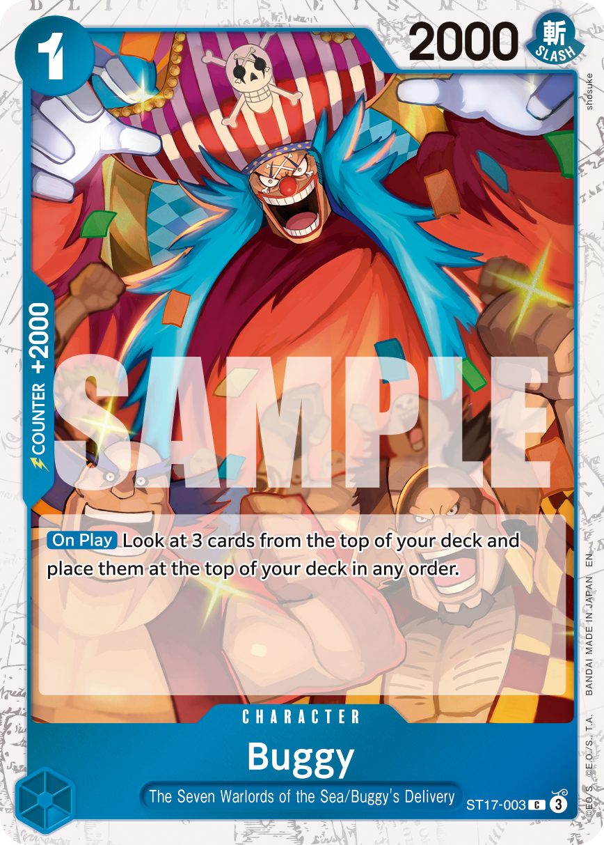 Buggy (Character) (ST17-003) (C) (Pirate Foil) (PRB02)