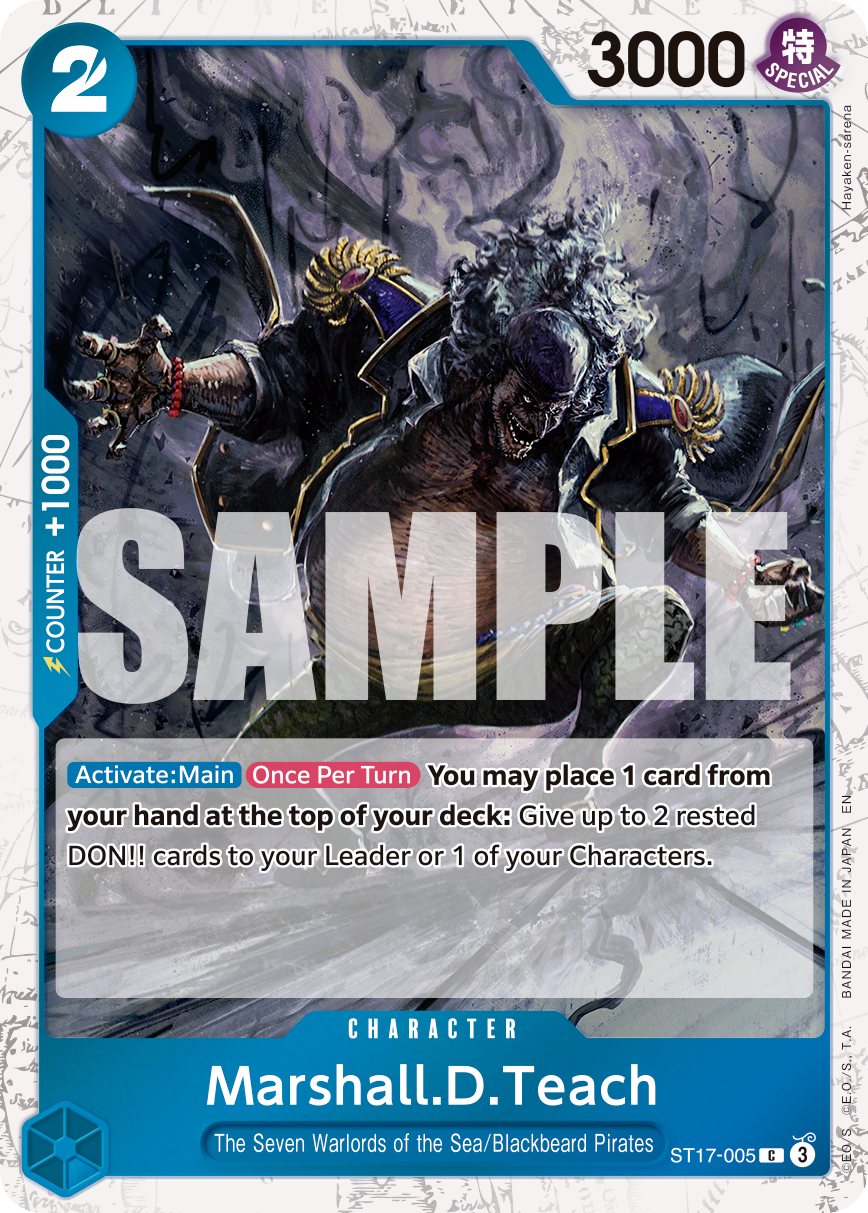 Marshall D Teach (Character) (ST17-003) (C) (FOIL) (PRB02)