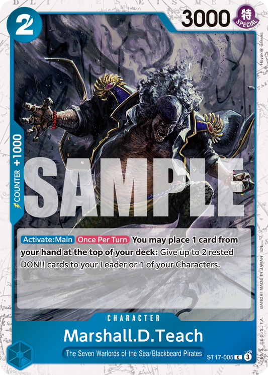 Marshall D Teach (Character) (ST17-003) (C) (FOIL) (PRB02)