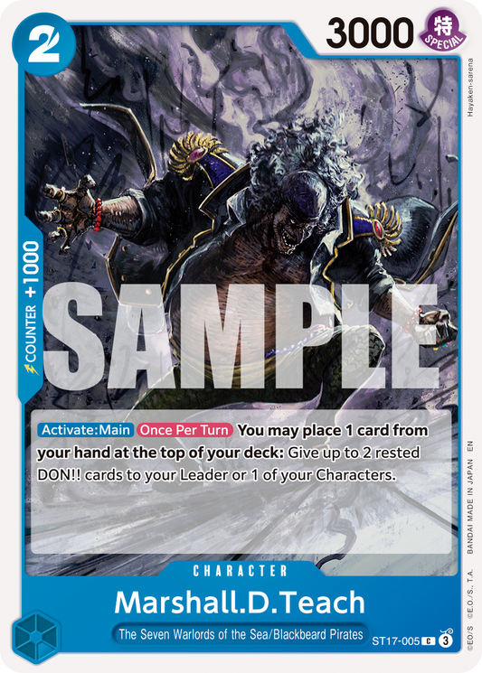 Marshall D Teach (Character) (ST17-003) (C) (NON-FOIL) (PRB02)