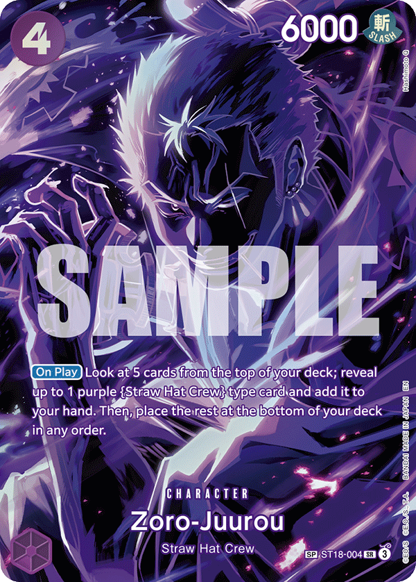 Zoro-Juurou (Character) (ST18-004) (SR) (SP)