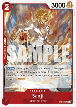Sanji (Luffy Deck) (Character) (ST21-003) (C) (Learn To Play Reprint)