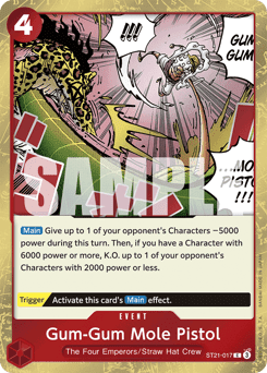 Gum-Gum Mole Pistol (Luffy Deck) (Event) (ST21-017) (C) (Learn To Play Reprint)