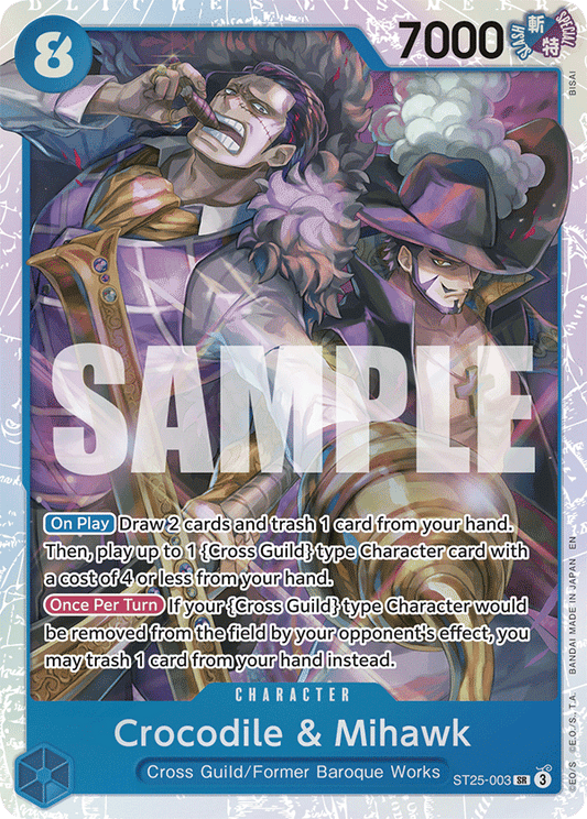 Crocodile & Mihawk (Character) (ST25-003) (SR)