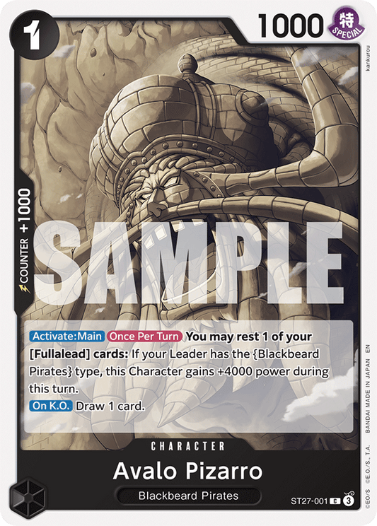 Avalo Pizarro (Character) (ST27-001) (C)