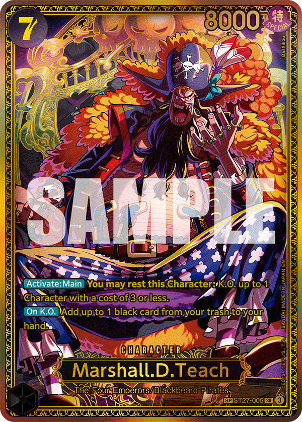 Marshall.D.Teach (Character) (ST27-005 Reprint) (SP CARD)