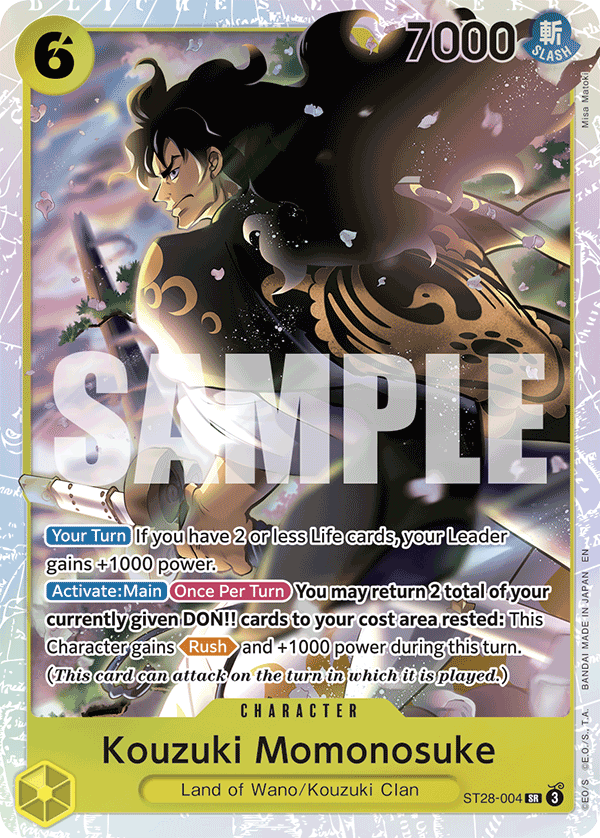 Kouzuki Momonosuke (Character) (ST28-004) (SR)