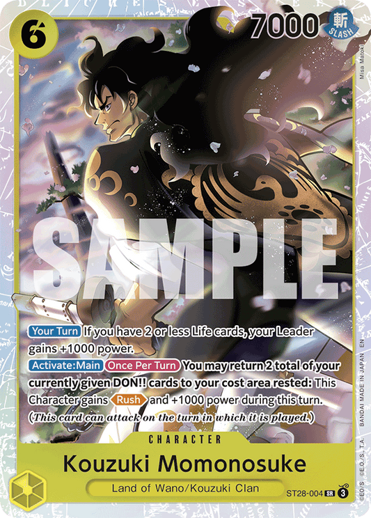 Kouzuki Momonosuke (Character) (ST28-004) (SR)