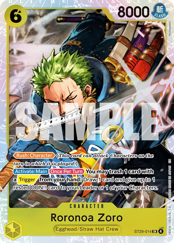 Roronoa Zoro (Character) (ST29-014) (SR)