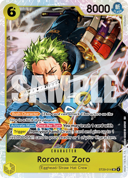 Roronoa Zoro (Character) (ST29-014) (SR)