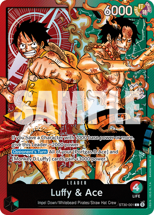 Luffy & Ace (Leader) (ST30-001) (L)