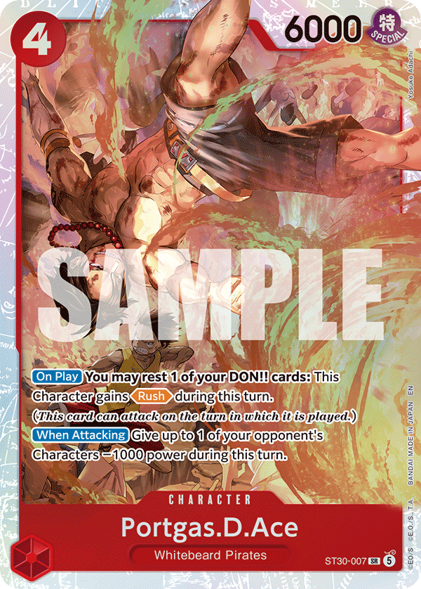 Portgas.D.Ace (Character) (ST30-007) (SR)