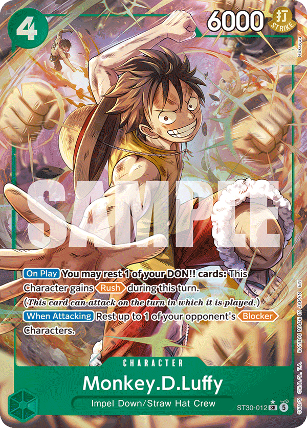 Monkey.D.Luffy (Character) (ST30-012) (SR) (Alternate Art)