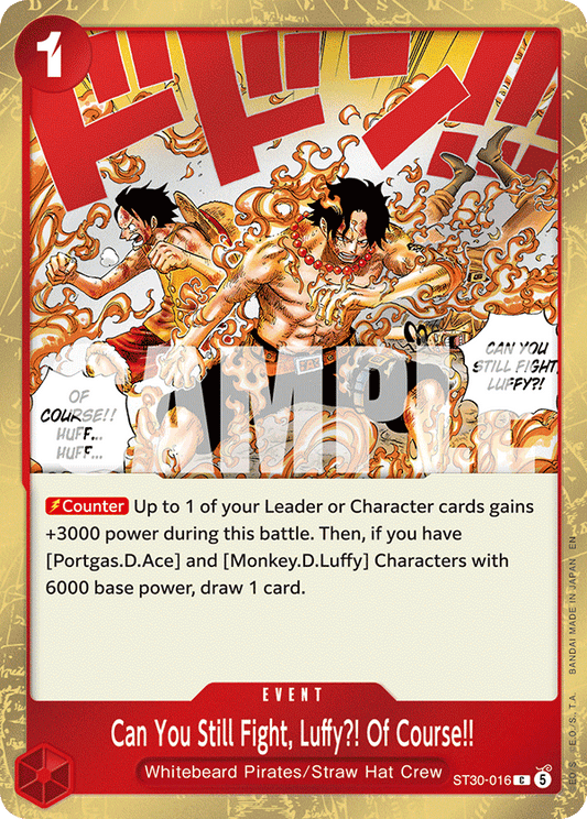 Can You Still Fight, Luffy?! Of Course!! (Event) (ST30-016) (C)