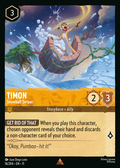 Timon - Snowball Swiper (Storyborn - Ally)(16/204 EN 11) (R)
