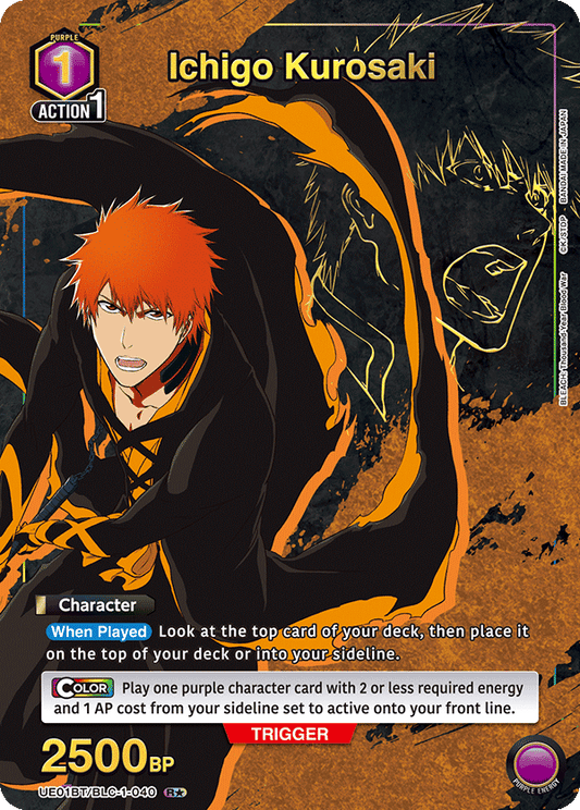 Ichigo Kurosaki (UE01BT/BLC-1-040) (R*) (Alternate Art)