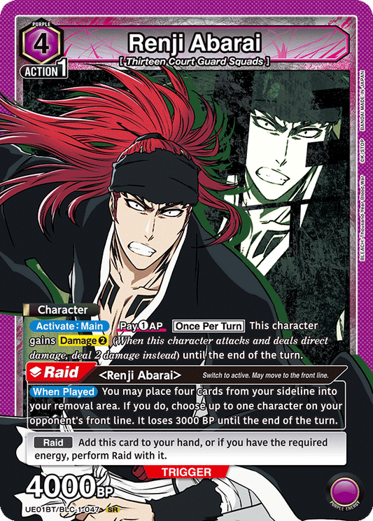 Renji Abarai (UE01BT/BLC-1-047) (SR)