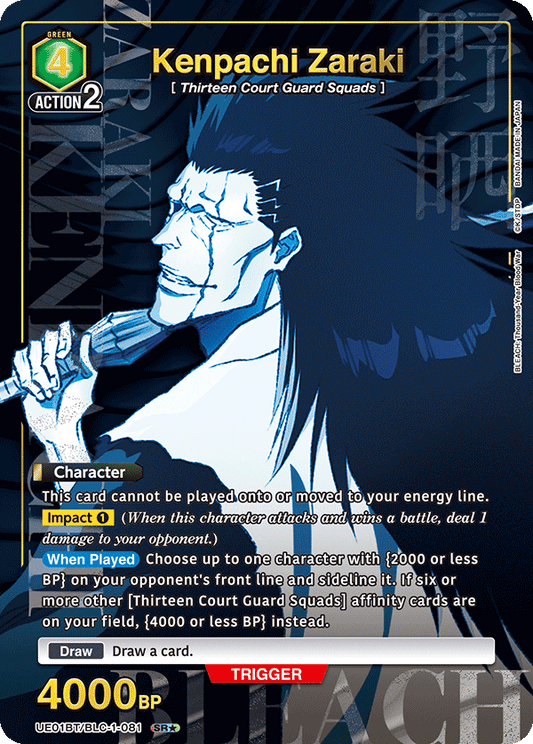 Kenpachi Zaraki (UE01BT/BLC-1-081) (SR*) (Alternate Art)