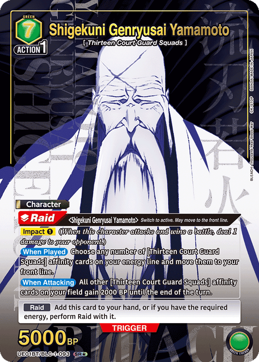 Shigekuni Genryusai Yamamoto (UE01BT/BLC-1-093) (SR*) (Alternate Art)