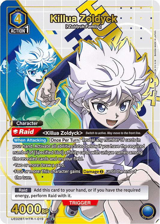 Killua Zoldyck (UE02BT/HTR-1-019) (SR*) (Alternate Art)