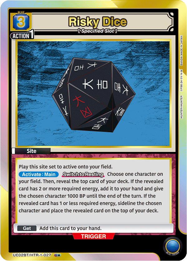 Risky Dice (UE02BT/HTR-1-027) (U*) (Alternate Art)