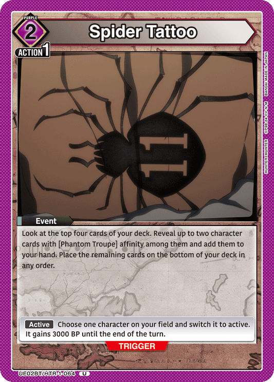 Spider Tattoo (Event) (UE02BT/HTR-1-064) (U)