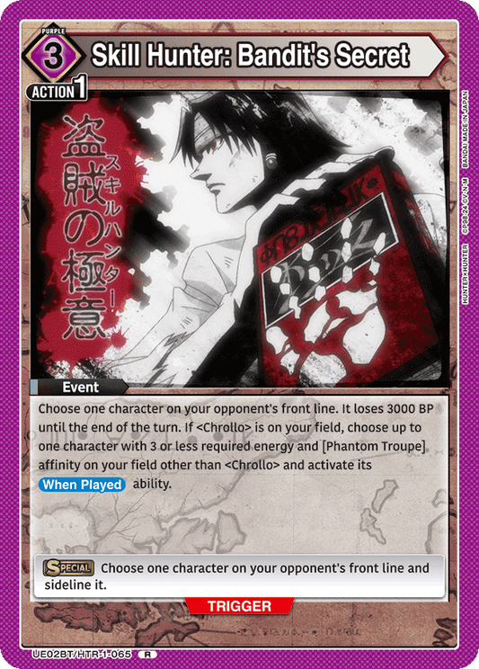 Skill Hunter: Bandit’s Secret (Event) (UE02BT/HTR-1-065) (R)