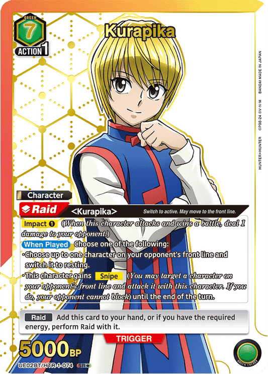 Kurapika (UE02BT/HTR-1-074) (SR*) (Alternate Art)