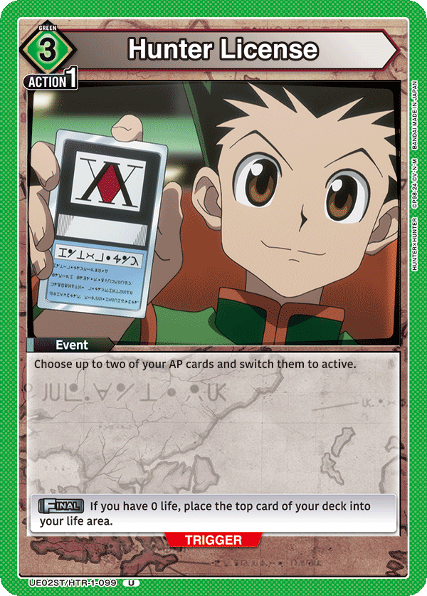 Hunter License (Character) (UE02ST/HTR-1-099) (U)