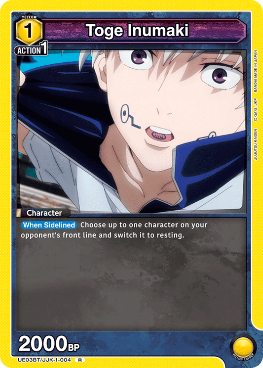 Toge Inumaki (Character) (UE03BT/JJK-1-004) (R)