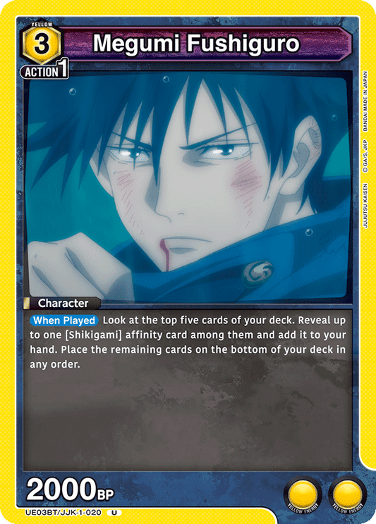 Megumi Fushiguro (Character) (UE03BT/JJK-1-020) (U)