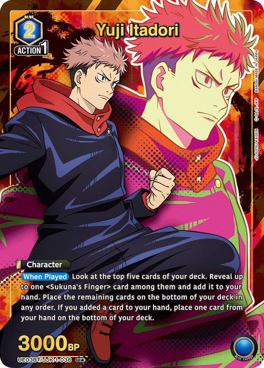 Yuji Itadori (Character) (UE03BT/JJK-1-038) (U*) (Alternate Art)
